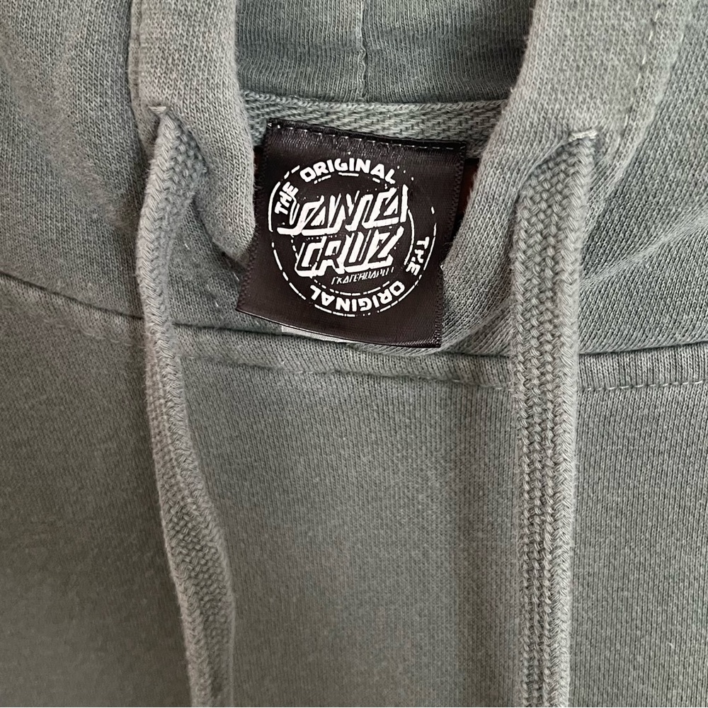 Independent Santa Cruz Skateboard Green Hoodie Sweatshirt Adult Size Medium - Picture 4 of 5